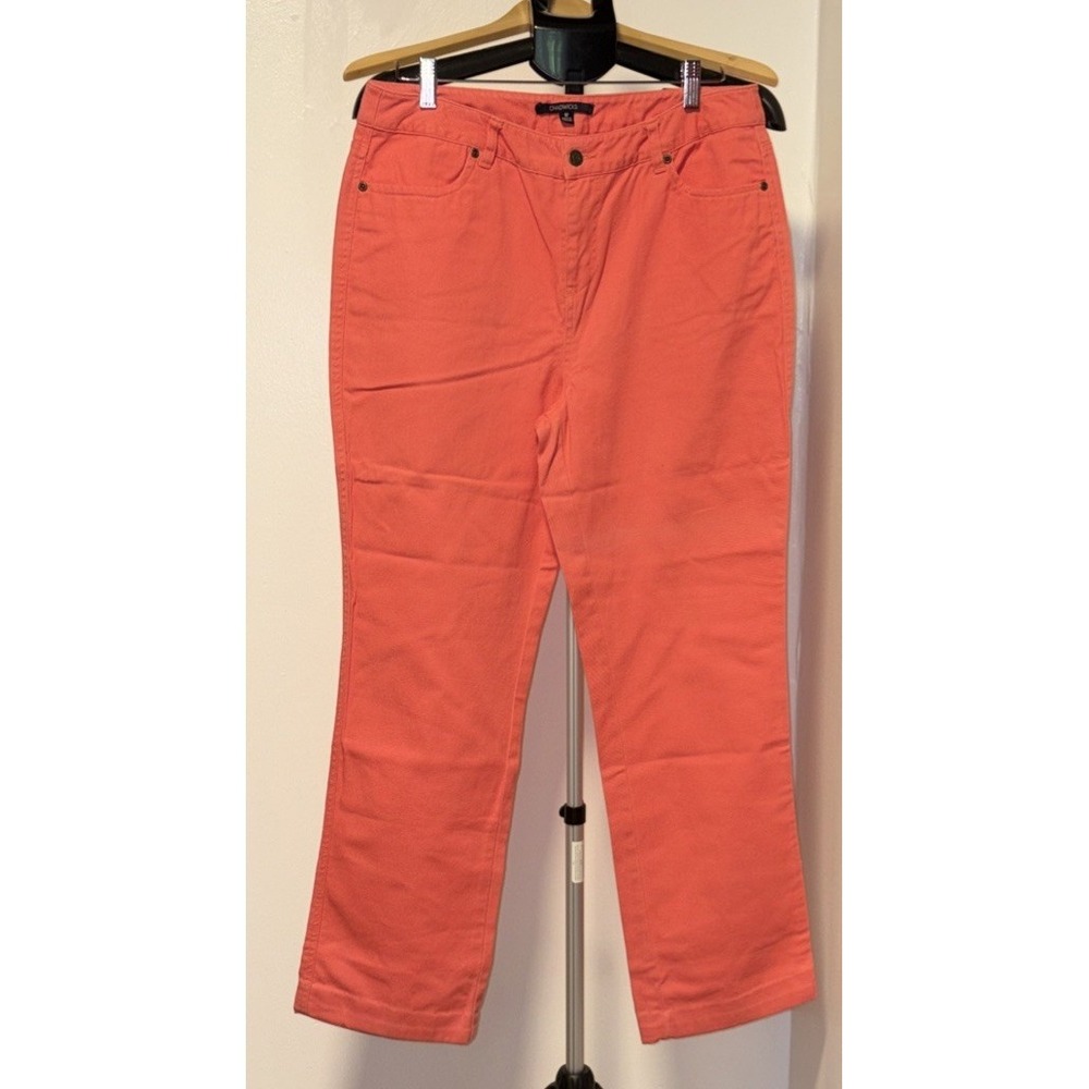 Chadwicks The Weekender  Pants Size 12‎ Pink Cotton Blend Casual